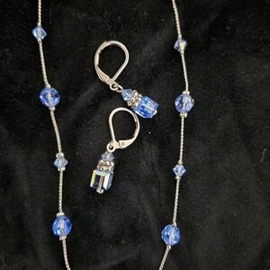 Dabby Reid Heidi AB Swarovski Crystals Double Dangle Y Set